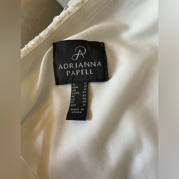 Adrianna Papell Embroidered 3D Floral Lace Single Sleeve Sheath Dress - Picture 5 of 9